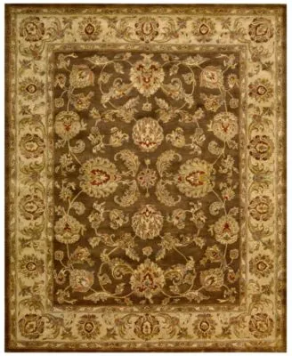 Nourison Home Rajah Antique Tabriz Brown Rug