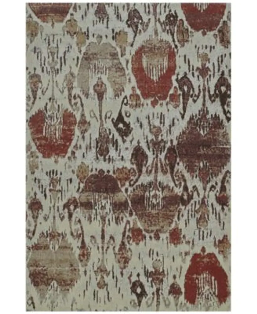 D Style Mosaic Ikat Canyon Area Rugs