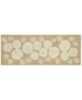 Liora Manne Front Porch Indoor Outdoor Shell Toss Natural Area Rug