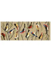 Liora Manne Front Porch Indoor Outdoor Birds Multi Area Rug