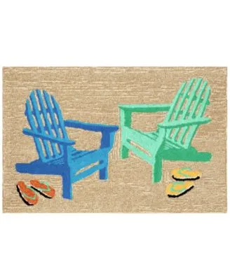 Liora Manne Front Porch Indoor Outdoor Adirondack Seaside Area Rug