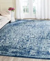 Safavieh Evoke EVK256A Navy/Ivory 5'1" x 7'6" Area Rug