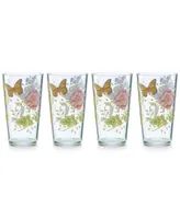 Lenox Butterfly Meadow Collection Acrylic Highball Glasses, Set of 4