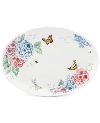 Lenox Butterfly Meadow Hydrangea Collection Oval Platter