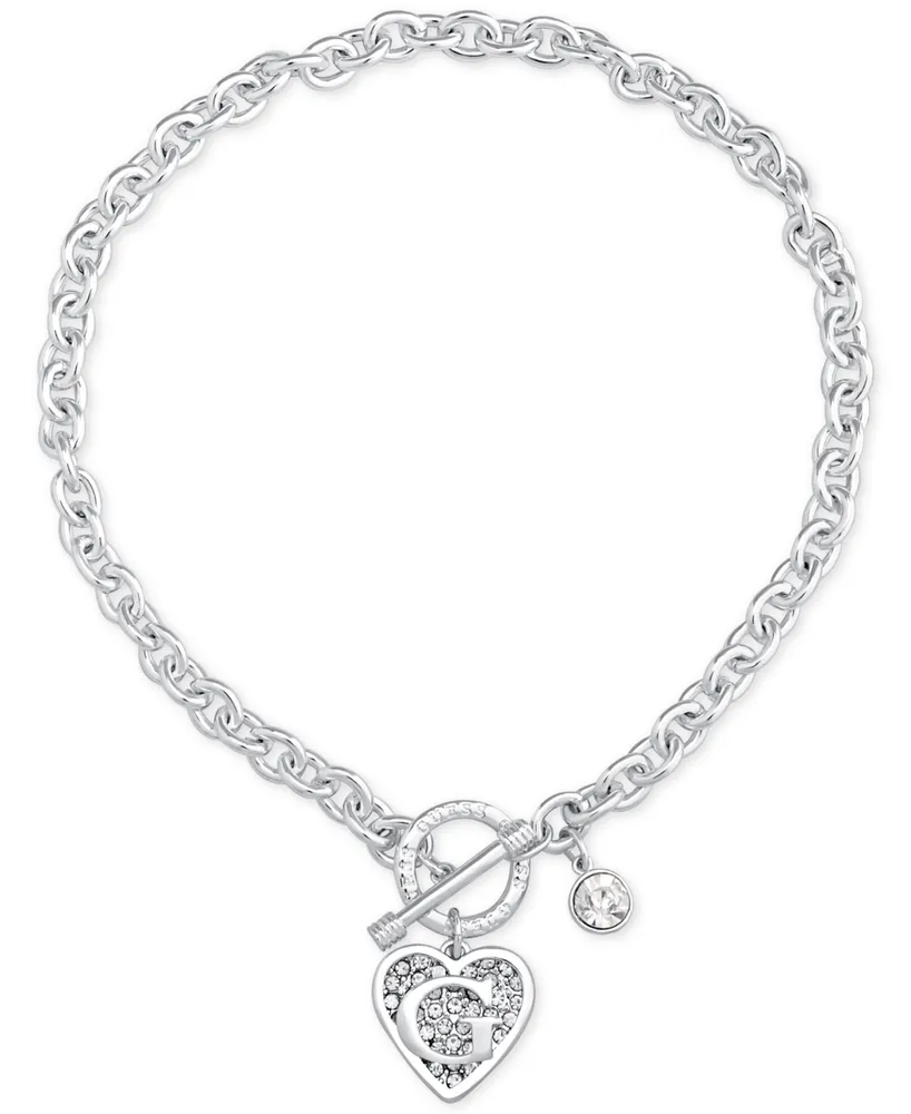 Guess Logo Link Pendant Necklace