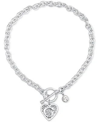 Guess Logo Link Pendant Necklace