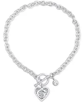 Guess Logo Link Pendant Necklace