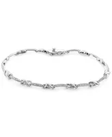 Diamond Link Bracelet (1/10 ct. t.w.) in Sterling Silver