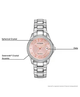Citizen Women's Eco-Drive Stainless Steel Bracelet Watch 29mm FE1140-86X