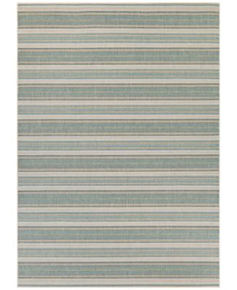 Couristan Monaco Marbella Blue Mist Ivory Indoor Outdoor Rug Collection