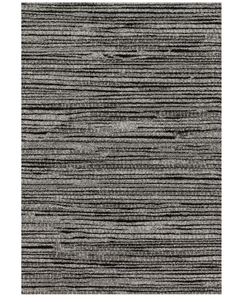 Closeout! Loloi Emory Eb-02 Gray/Black 5'3" x 7'7" Area Rug