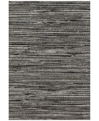 Closeout! Loloi Emory Eb-02 Gray/Black 5'3" x 7'7" Area Rug