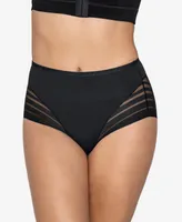 Leonisa Women's Lace Stripe Undetectable Classic Shaper Panty