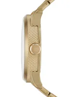 Diesel Men's Rasp Gold-Tone Stainless Steel Bracelet Watch 46x53mm DZ1761