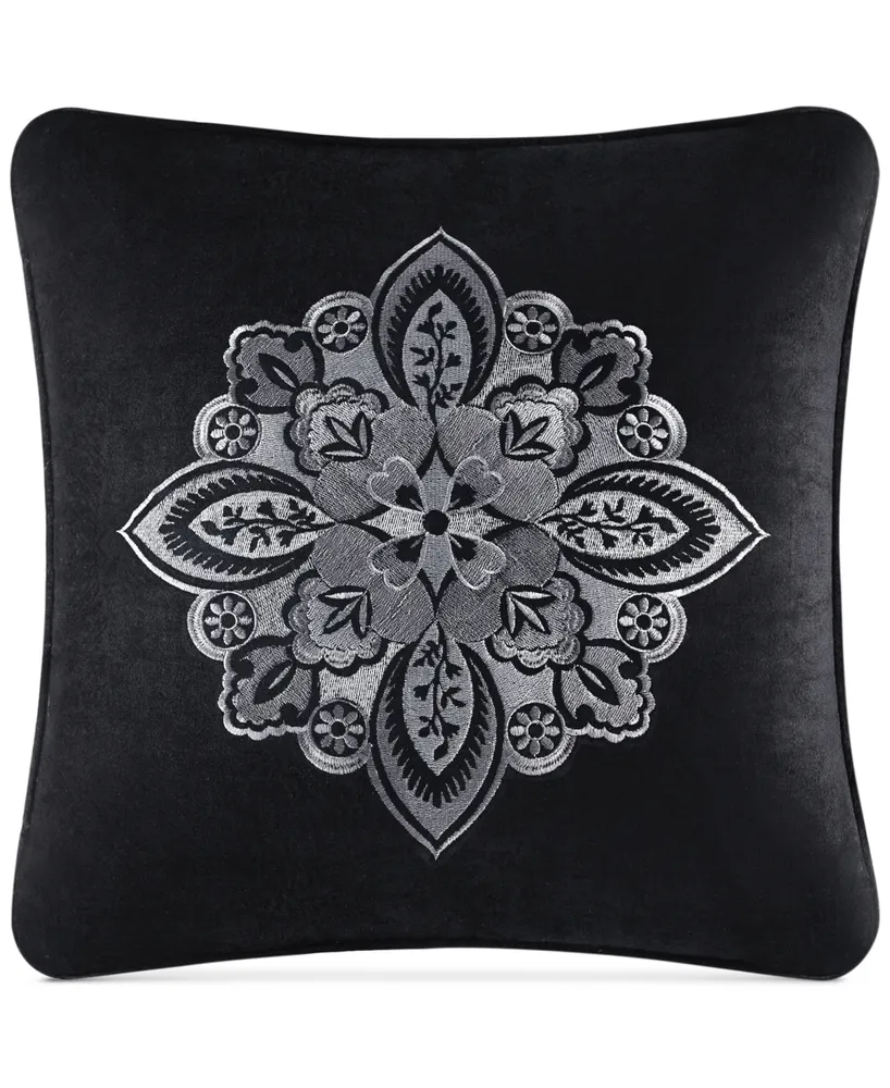 J Queen New York Guiliana Embroidered Decorative Pillow, 18" x 18"