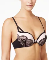 Maidenform Love the Lift Push Up & Satin Plunge Underwire Bra DM9900