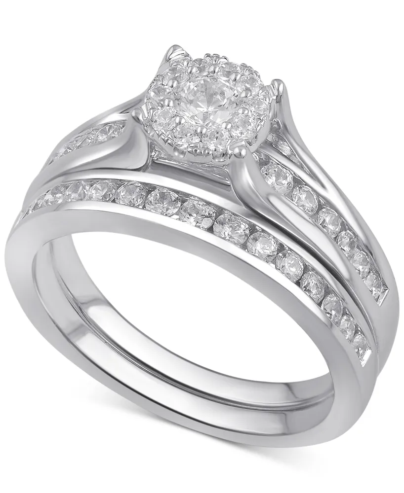 Diamond Bridal Channel Set (1 ct. t.w.) 14k White, Yellow or Rose Gold