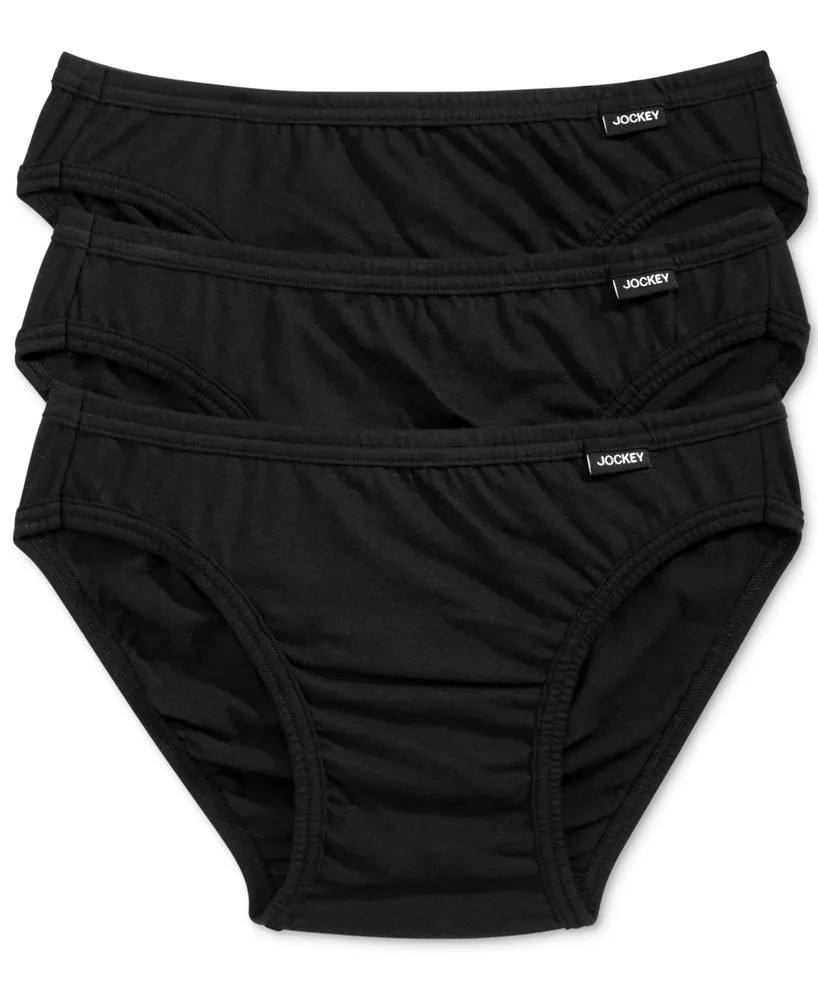 Jockey Men's Underwear Elance String Bikini - 3 Pack, White, M at   Men's Clothing store