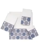 Avanti Dotted Circle Bordered Cotton Bath Towels