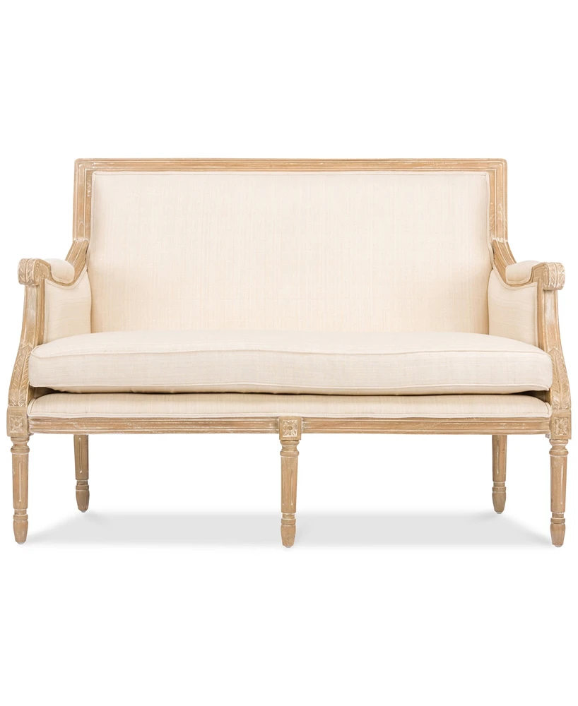 Ashtin Linen Traditional French Loveseat