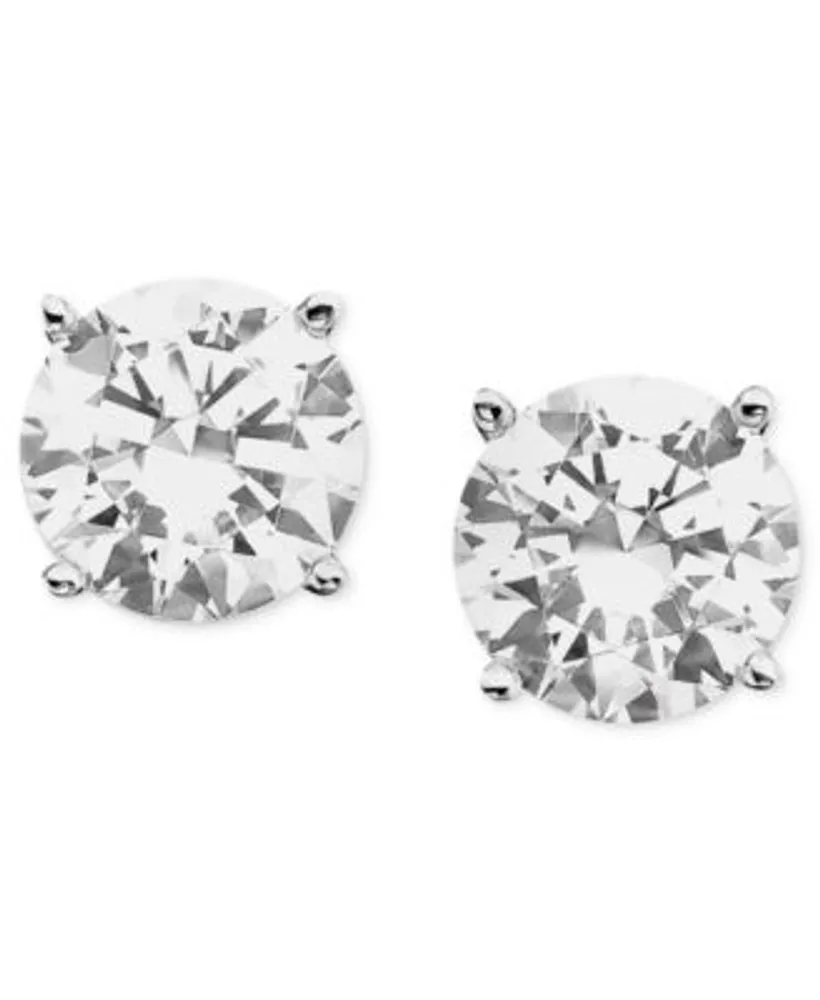 Diamond Stud Earrings 1 3 To 1 1 2 Ct. T.W. In 18k White Gold