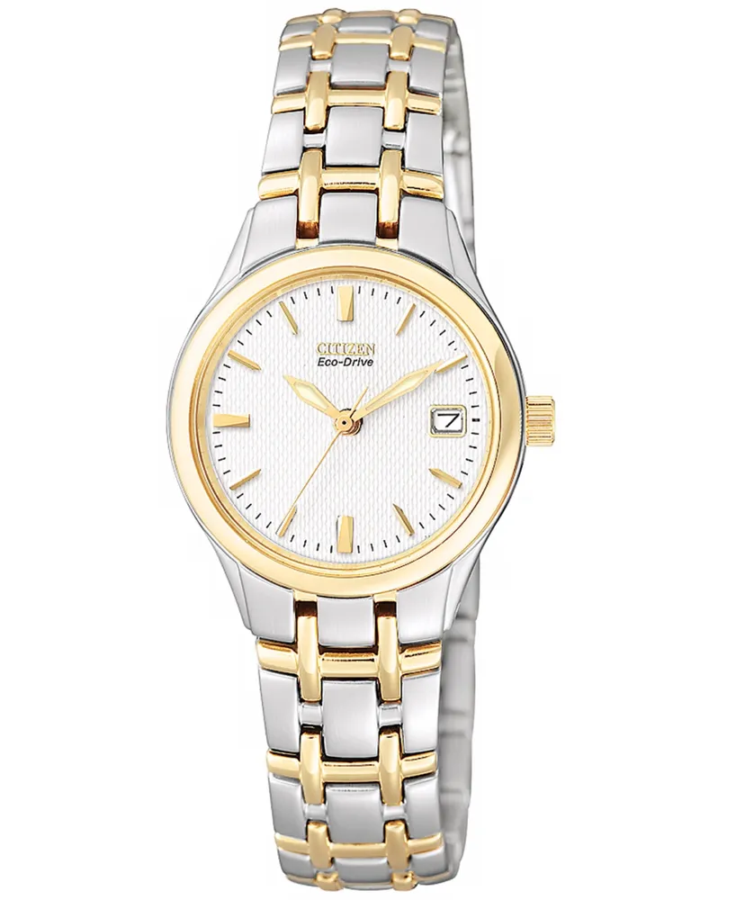 Citizen Women's Eco-Drive Two Tone Stainless Steel Bracelet Watch 25mm EW1264