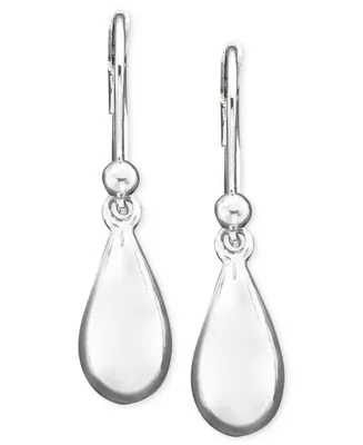 Lauren Ralph 14k Hammered Teardrop Drop Earrings