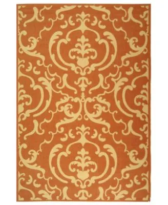 Manufacturers Closeout Safavieh Courtyard Indoor Outdoor Cy2663 3202 Orange Beige Area Rug