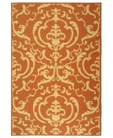 Manufacturers Closeout Safavieh Courtyard Indoor Outdoor Cy2663 3202 Orange Beige Area Rug