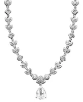 Eliot Danori Cubic Zirconia Leaf (1 ct. t.w.) Necklace, Created for Macy's