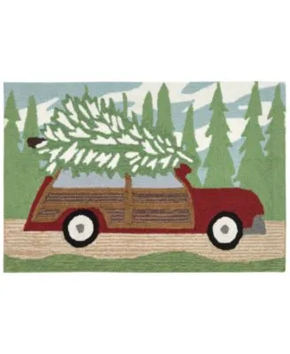 Liora Manne Front Porch Indoor Outdoor Woody Wonderland Pine Area Rug