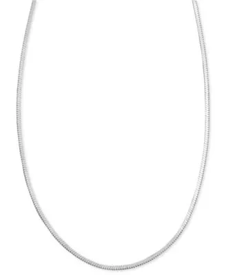 Giani Bernini Sterling Silver Necklace 16 30 Squared Snake Chain