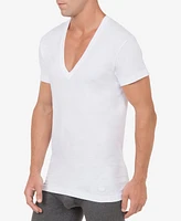 2(x)ist Men's Slim-Fit Deep V-Neck 3 Pack Undershirt