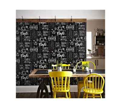 Graham & Brown Coffee Shop Black and White Wallpaper