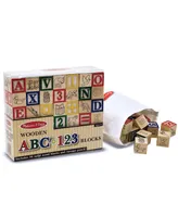 Melissa and Doug Wooden Abc/123 Blocks