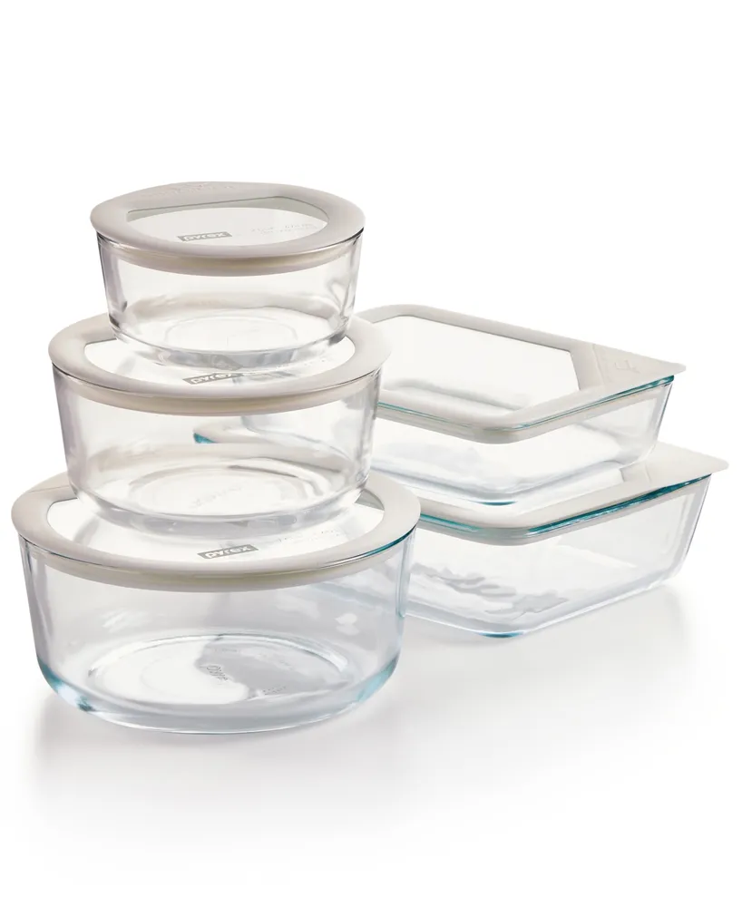 Pyrex 10-Pc. Ultimate White Storage Set