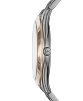 Michael Kors Unisex Slim Runway Gunmetal Stainless Steel Watch 44mm