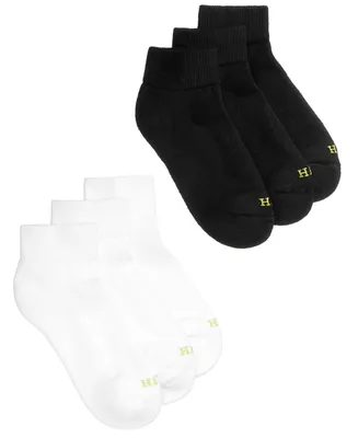 Hue Women's Quarter Top 6 Pack Socks