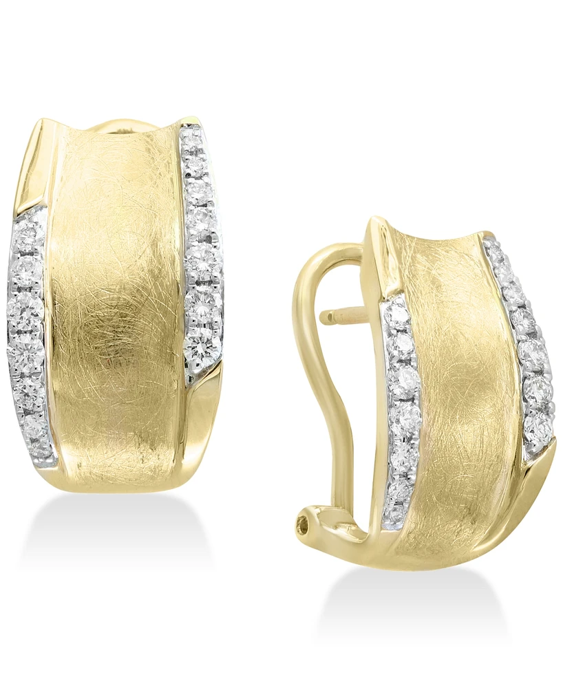 D'oro by Effy Diamond Hoop Earrings (3/8 ct. t.w.) in 14k Gold