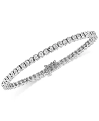 Diamond Illusion Tennis Bracelet (1/2 ct. t.w.) in Sterling Silver (Also available in Yellow or Rose Gold Over Silver)