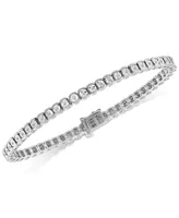 Diamond Illusion Tennis Bracelet (1/2 ct. t.w.) in Sterling Silver (Also available in Yellow or Rose Gold Over Silver)