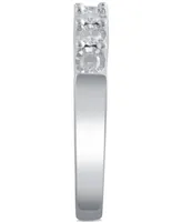 Diamond Band (1/4 ct. t.w.) Sterling Silver or 14k Gold over