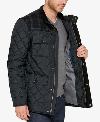 Cole Haan Mixed Media Quilted Jacket