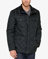 Cole Haan Mixed Media Quilted Jacket