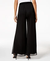 Alex Evenings Women's Sash-Belt Wide-Leg Pants