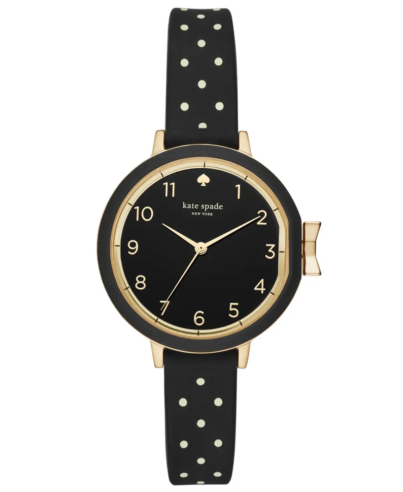 Metro 5 O'clock Somewhere Black Leather Watch - Seven Season