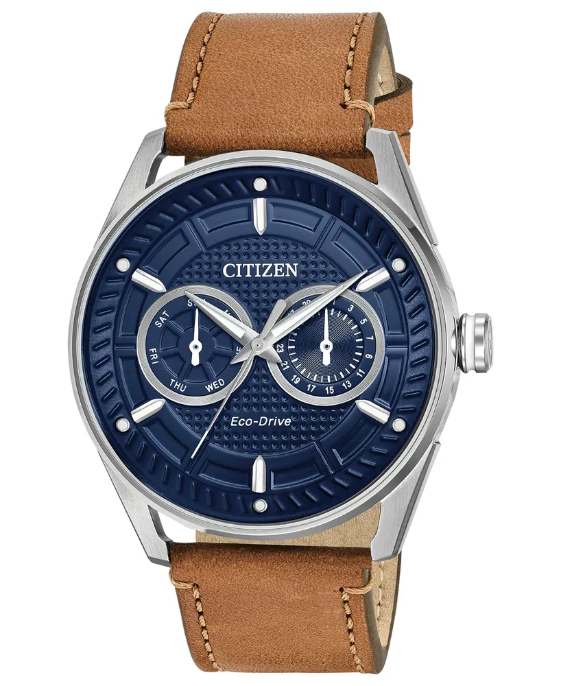 Citizen Drive from Citizen Eco-Drive Men's Brown Leather Strap Watch 42mm