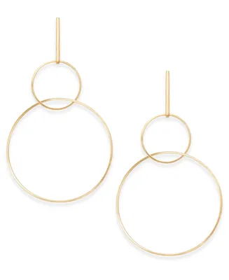 I.n.c. International Concepts Gold-Tone Interlocking Hoop Statement Earrings, Created for Macy's
