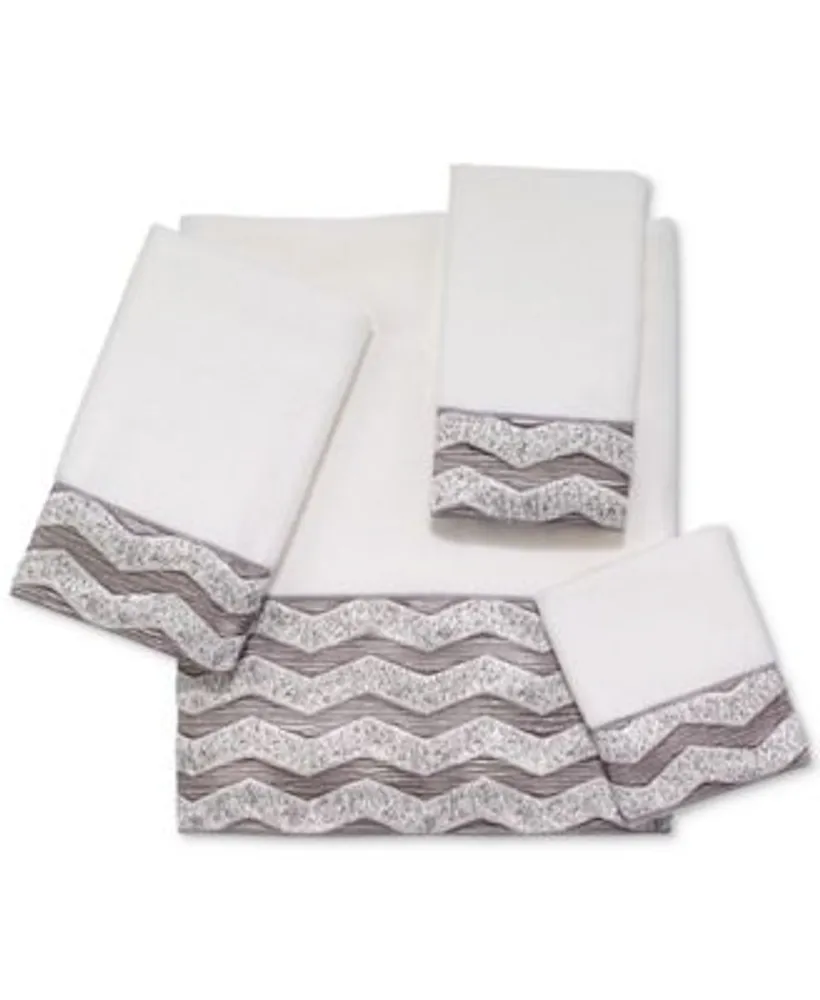 Avanti Galaxy Chevron Bordered Cotton Bath Towels