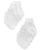 Ralph Lauren Baby Girls Sport Socks, Pack of 6